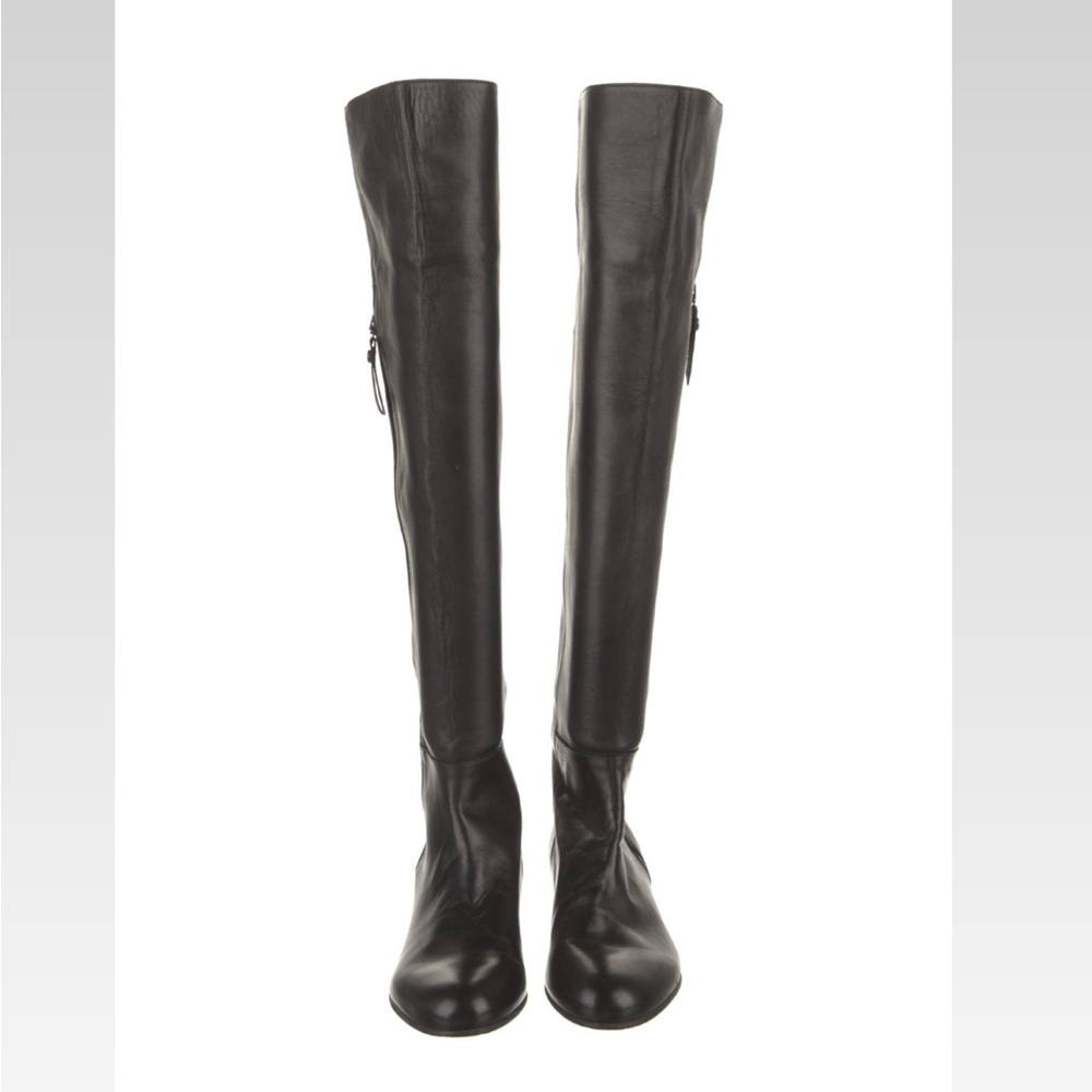 Stuart Weitzman Black Leather Boots